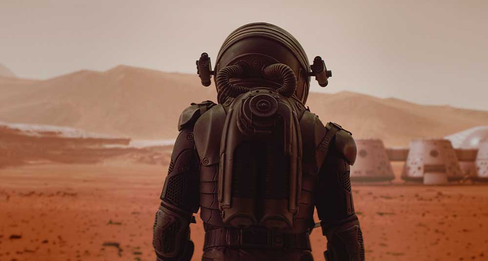 htg robots in space colonial mars